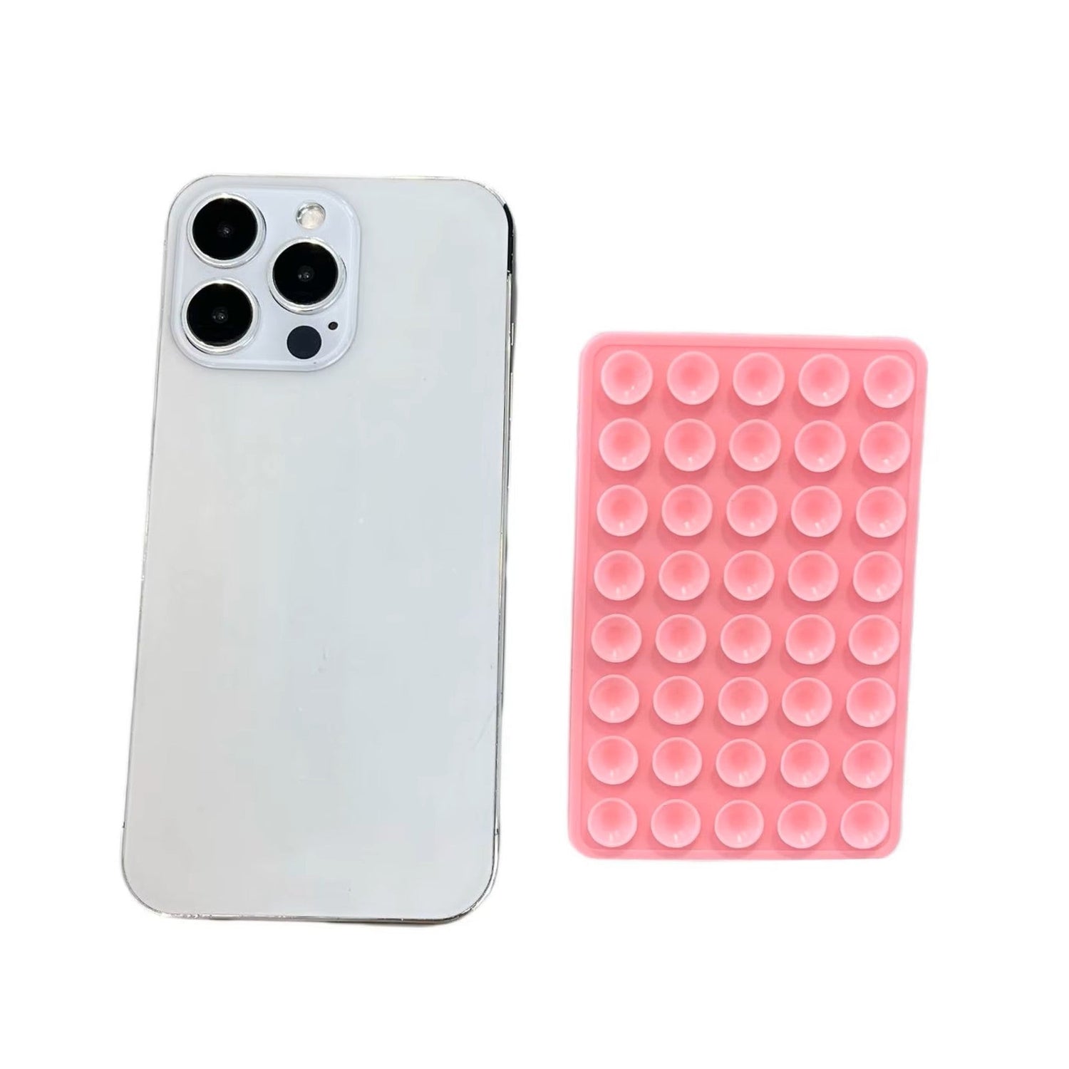 Double Sided Silicone Suction Cup Phone Case Detachable Stand For Hands-Free Wall Stand For Selfies And Videos