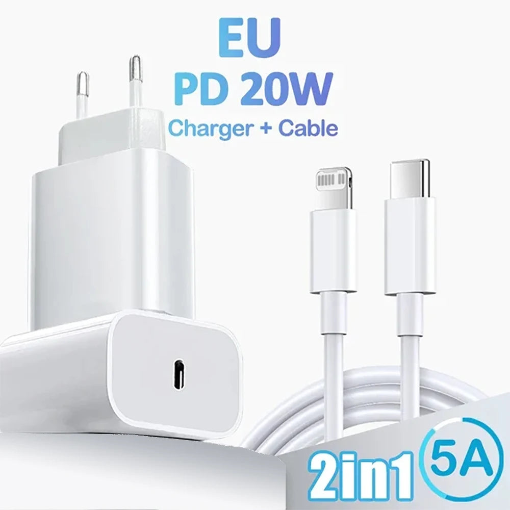 20W Pd Snellader Snel Opladen Type C Snel Opladen Voor Iphone 14 13 12 11 Pro Max 8 Plus Xr Telefoon Adapter Telefoon Accessoire