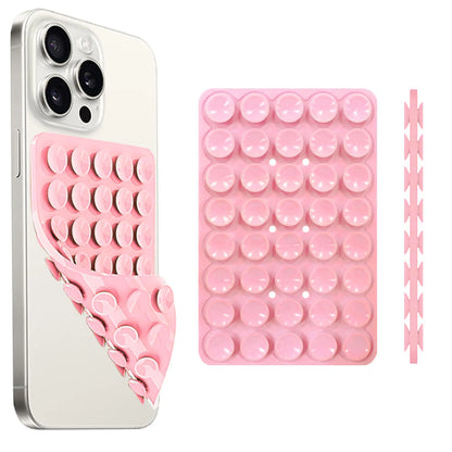 Double Sided Silicone Suction Cup Phone Case Detachable Stand For Hands-Free Wall Stand For Selfies And Videos