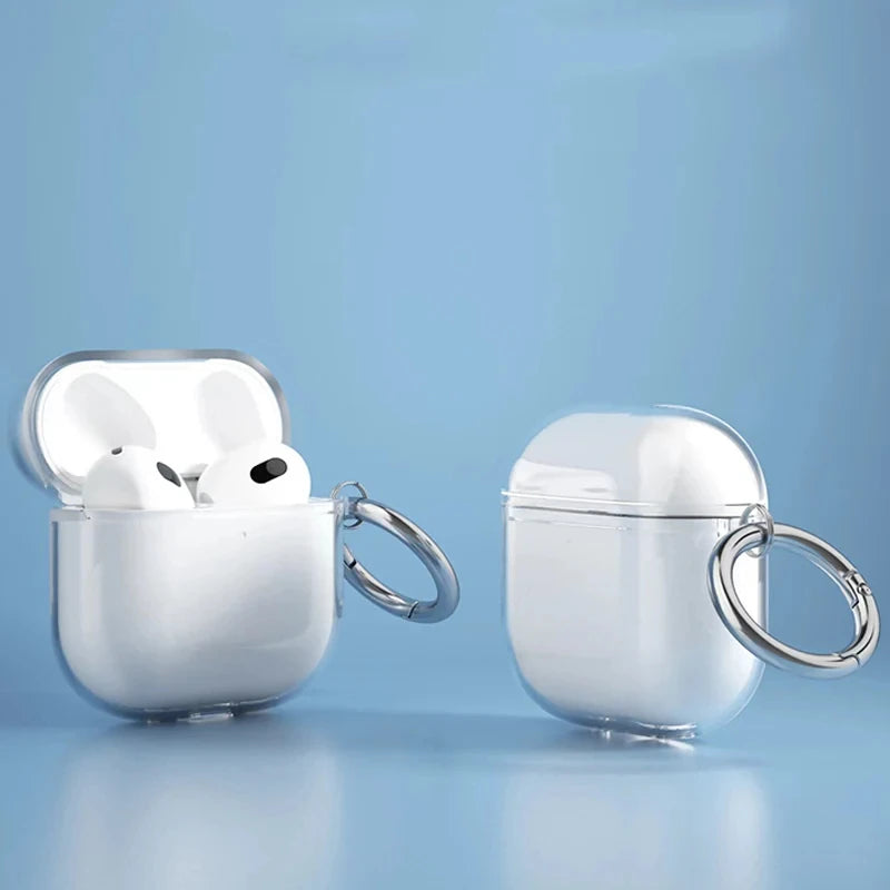 2025 For airpods 4generation airpods 4 Bluetooth Earphones ANC Wireless Headphones Earbuds Noise Cancelling Transparent TPU Case